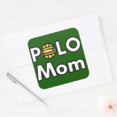 Polo Moeder Vierkante Sticker (Envelop)