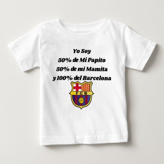Polo para bebes y niños con Hinchas del barcelona  (Voorkant)