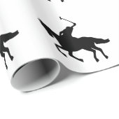 Polo Player and Horse Cadeaupapier (Rol Hoek)