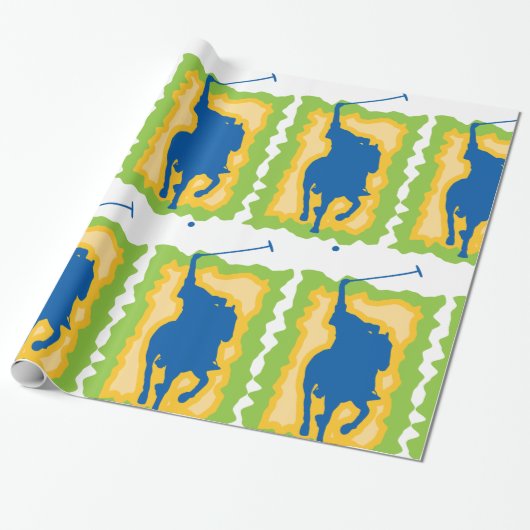 Polo Player Cadeaupapier (Uitgerold)