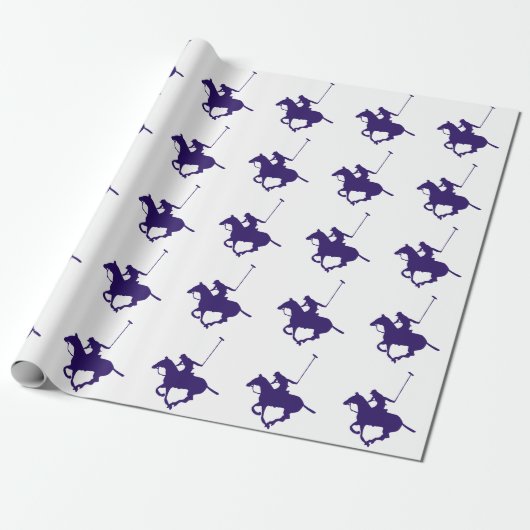 Polo Player Cadeaupapier (Uitgerold)