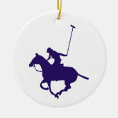 Polo Player Keramisch Ornament (Voorkant)
