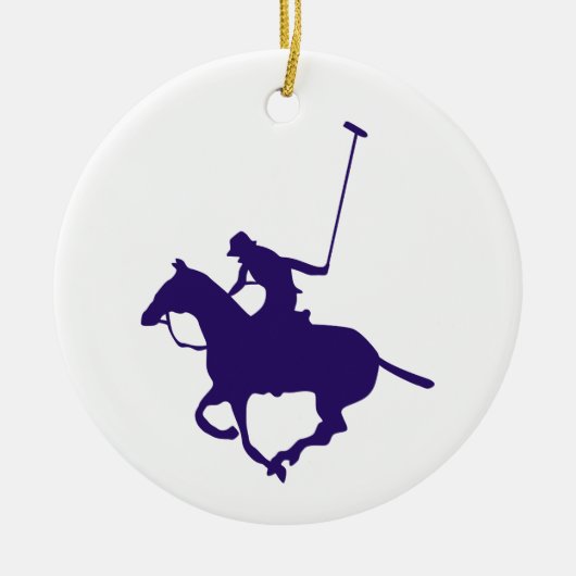 Polo Player Keramisch Ornament (Voorkant)