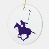 Polo Player Keramisch Ornament (Links)