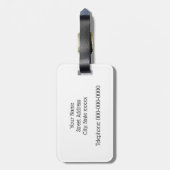 Polo Player op Pony Bagagelabel (Achterkant verticaal)