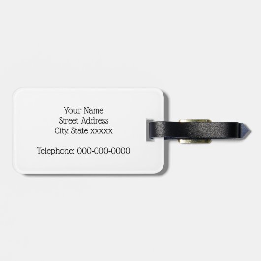  Polo Player op Pony Bagagelabel (Achterkant horizontaal)