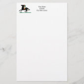  Polo Player op Pony Briefpapier (Voorkant)