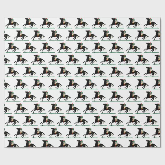  Polo Player op Pony Cadeaupapier (Vlak)