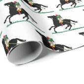 Polo Player op Pony Cadeaupapier (Rol Hoek)