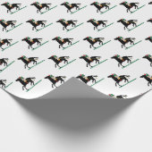  Polo Player op Pony Cadeaupapier (Hoek)