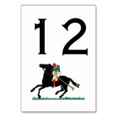 Polo Player op Pony Kaart (Achterkant)