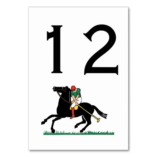 Polo Player op Pony Kaart (Voorkant)