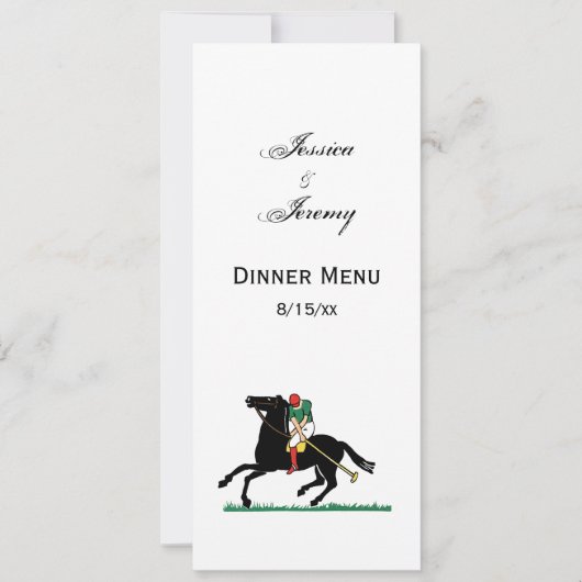  Polo Player op Pony Kaart (Voorkant)