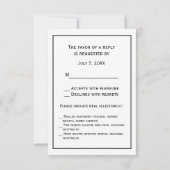  Polo Player op Pony RSVP Kaartje (Achterkant)