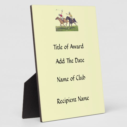 Polo Ponies Fotoplaat (Zijkant)