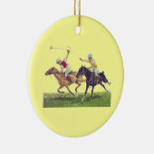 Polo Ponies Keramisch Ornament (Rechts)
