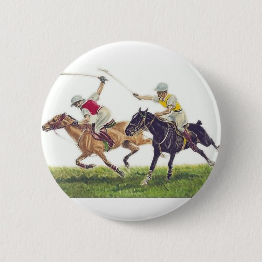 Polo Ponies Ronde Button 5,7 Cm (Voorkant)
