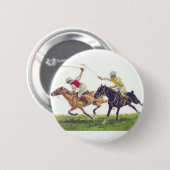 Polo Ponies Ronde Button 5,7 Cm (Voorkant /achterkant)