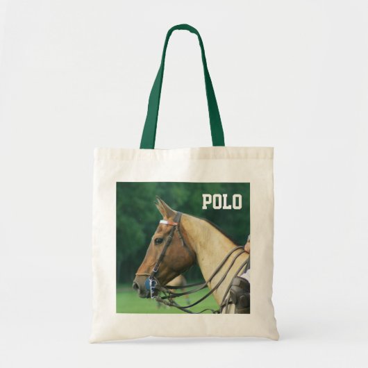 Polo-Pony met Rider-Canvas tas (Voorkant)