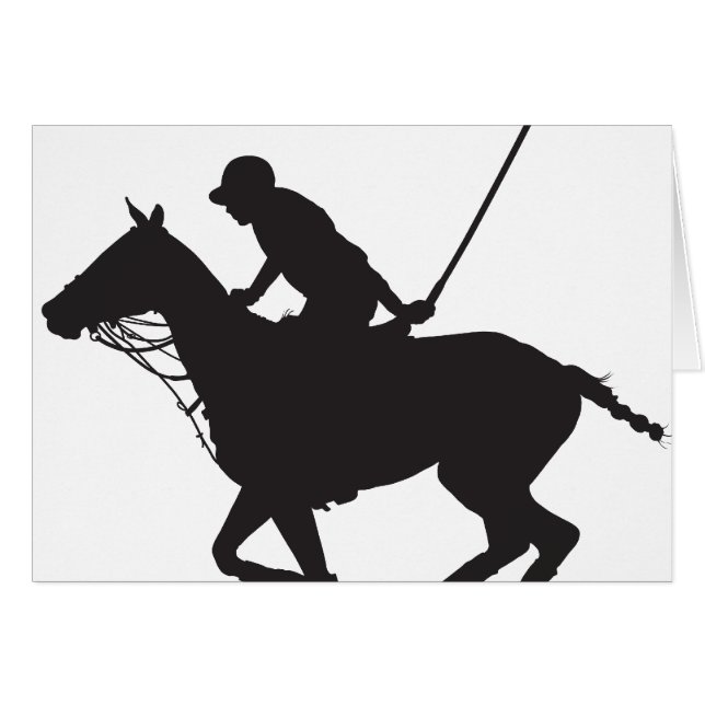 Polo Pony Silhouette (Voorkant Horizontaal)