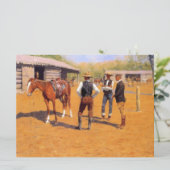 Polo pony's kopen in het Amerikaanse Oude Westen Kaart (Staand voorkant)