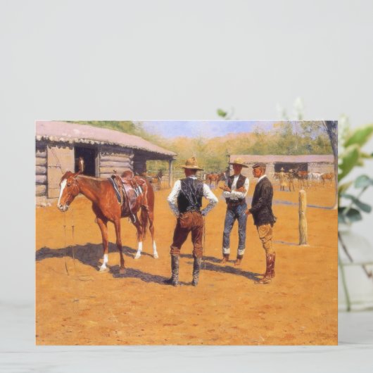 Polo pony's kopen in het Amerikaanse Oude Westen Kaart (Staand voorkant)