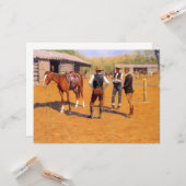 Polo pony's kopen in het Amerikaanse Oude Westen Kaart (Voorkant / Achterkant in situ)