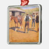 Polo pony's kopen in het Amerikaanse Oude Westen Metalen Ornament (Links)