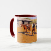 Polo pony's kopen in het Amerikaanse Oude Westen Mok (Voorkant links)