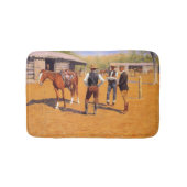 Polo pony's kopen in het Amerikaanse Wilde Westen Badmat (Voorkant)
