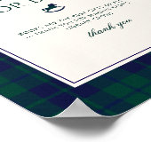  Polo Rocking Horse Plaid Boeken voor baby Poster (Hoek)