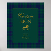  Polo Rocking Horse Plaid Green Custom Poster (Voorkant)