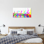 Polo-spelers Muur Kunst Canvasprint Canvas Afdruk (Insitu (Slaapkamer))