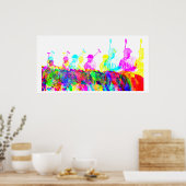 Polo Spelers Muur Kunst Kleurrijke Moderne Druk va Poster (Keuken)