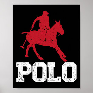 Polo Spelers Paardrijden Paard Paardrijden Paarden Poster
