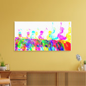 Polo-spelers wandelen canvas afdrukken (Insitu (Woonkamer))