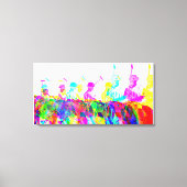 Polo-spelers wandelen canvas afdrukken (Voorkant)