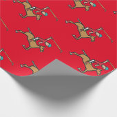 Polo-spelpaarden en -Rider Cadeaupapier (Hoek)