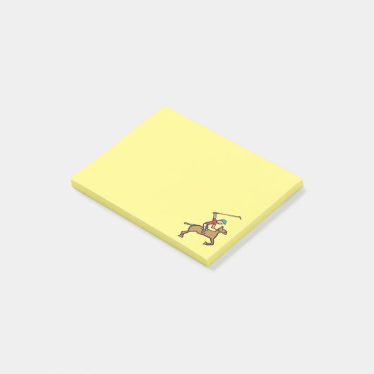 Polo-spelpaarden en -Rider Post-it® Notes (Schuin)
