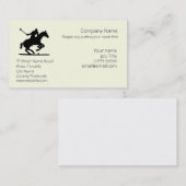 Polo Sportkaartsjabloon Visitekaartje (Voorkant / Achterkant)