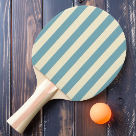 Polo Strepen Warm Aqua Middag Kleur Tafeltennisbatje
