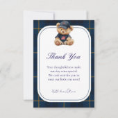 Polo Teddy Bear Baby Shower Bedankkaart (Voorkant)
