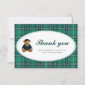 Polo Teddy Bear Baby shower Bedankt Kaart (Voorkant)