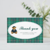 Polo Teddy Bear Baby shower Bedankt Kaart (Staand voorkant)