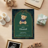 Polo Teddy Bear Baby Shower Invitation Kaart