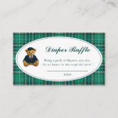 Polo Teddy Bear Baby shower Luier Raffle Informatiekaartje (Voorkant)