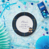 Polo Teddy Bear Baby Shower Papieren Bordje (Feest)