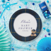 Polo Teddy Bear Baby Shower Papieren Bordje (Feest)