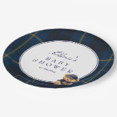 Polo Teddy Bear Baby Shower Papieren Bordje (Gekanteld)