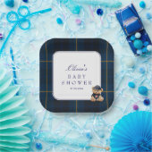 Polo Teddy Bear Baby Shower Papieren Bordje (Feest)
